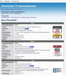 Finanztest Portal