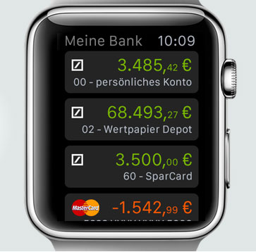 Deutsche Bank Apple Watch App - Screenshot.