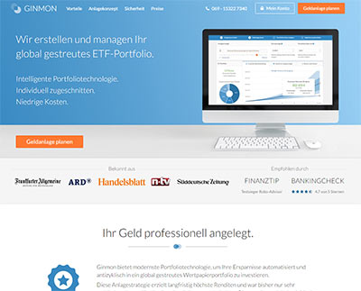 Ginmon Online - maßgeschneiderte ETFs .