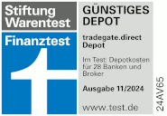 Testsiegel tradegate.direct Depot